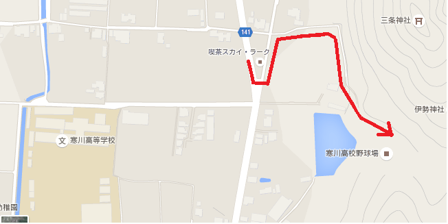 グランドへの道